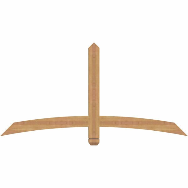 Ekena Millwork Bellingham Timber Gable Bracket, Western Red Cedar, 60"W x 30"H x 1 1/2"D x 3 1/2"F, 12/12 Pitch GBW060X30X0204BEL00SWR - main